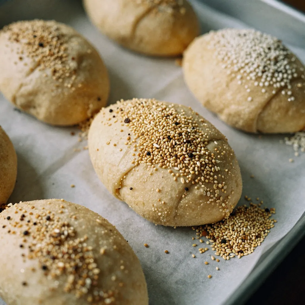 Active sourdough starter in glass jar